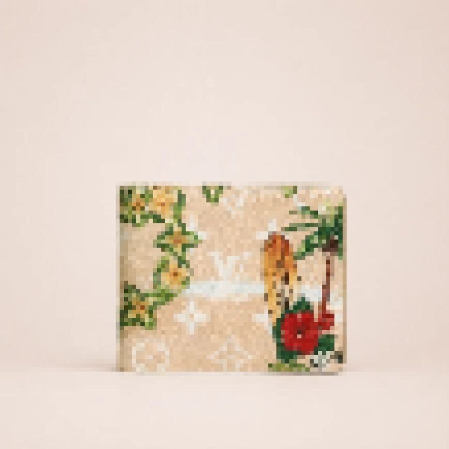 Unisex Printed Bifold Card Holder Wallet – Compact Cash & Card Organizer