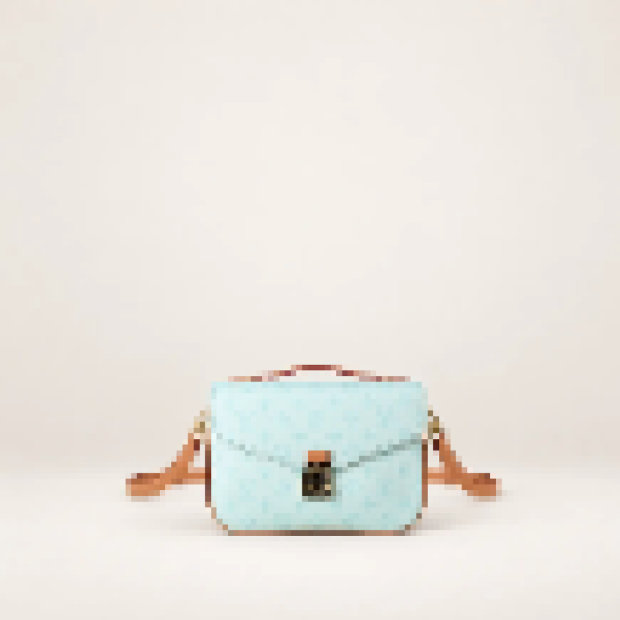 Monogram Satchel Bag – Women's Structured Crossbody Purse with Top Handle