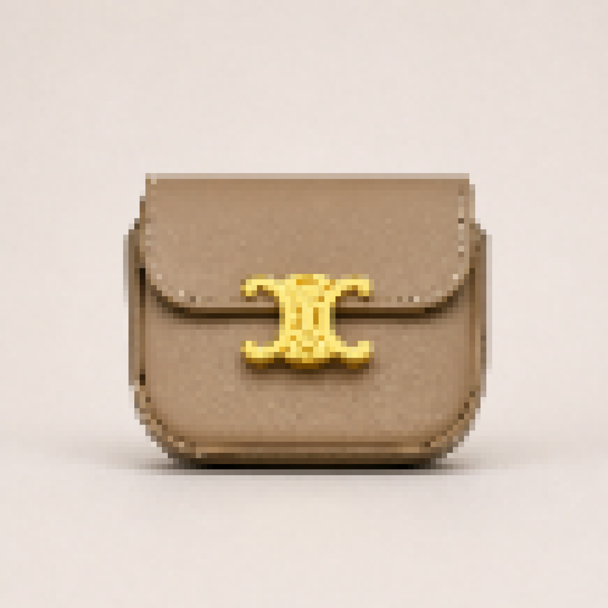 Mini Classic Flap Crossbody Bag with Gold Accent – Structured Leather Shoulder Bag