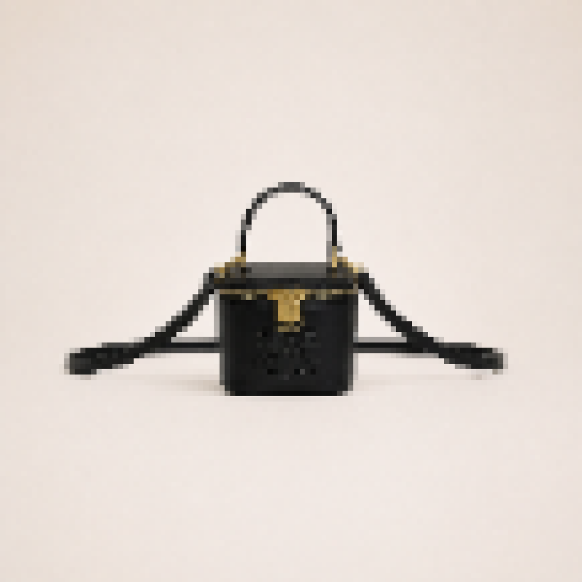 Mini Vanity Case Crossbody Bag with Top Handle for Everyday Use
