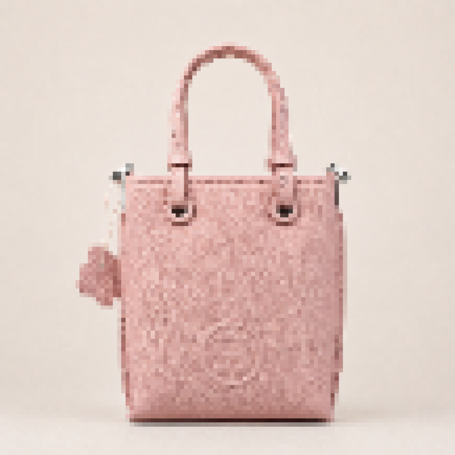 Mini Structured Shopping Tote Bag with Adjustable Crossbody Strap