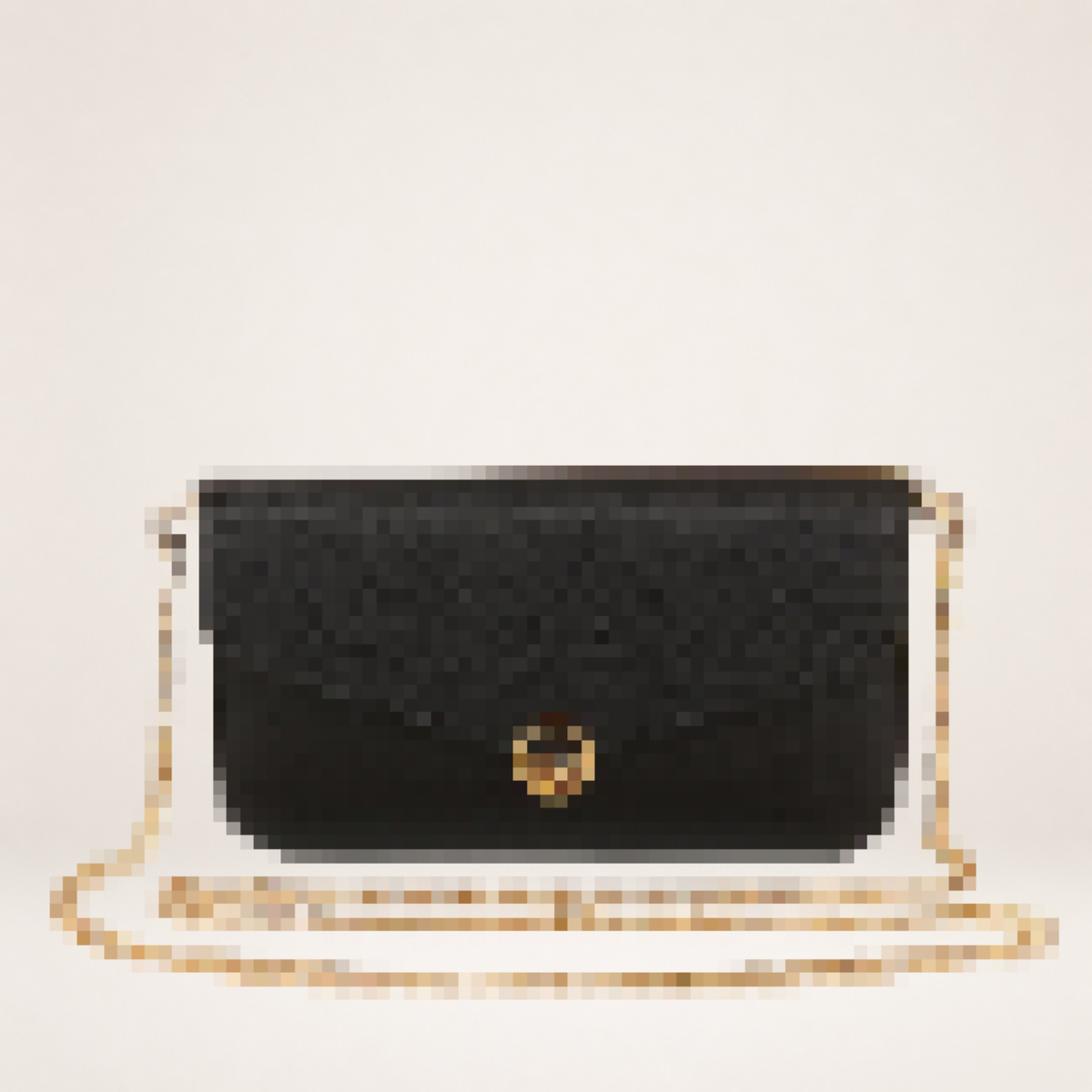 Compact Wallet Crossbody Clutch with Chain Strap and Card Holder Set