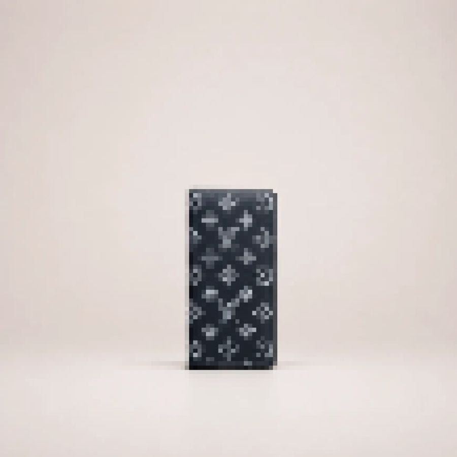 Monogram Card Holder Wallet, Slim Compact Card Case for Women & Men