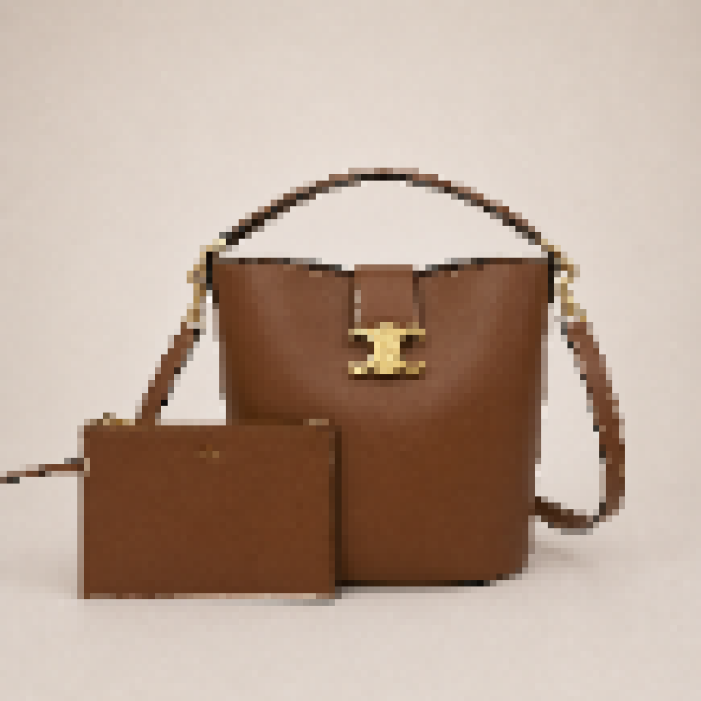 Medium Bucket Crossbody Bag with Top Handle and Pouch for Everyday Use