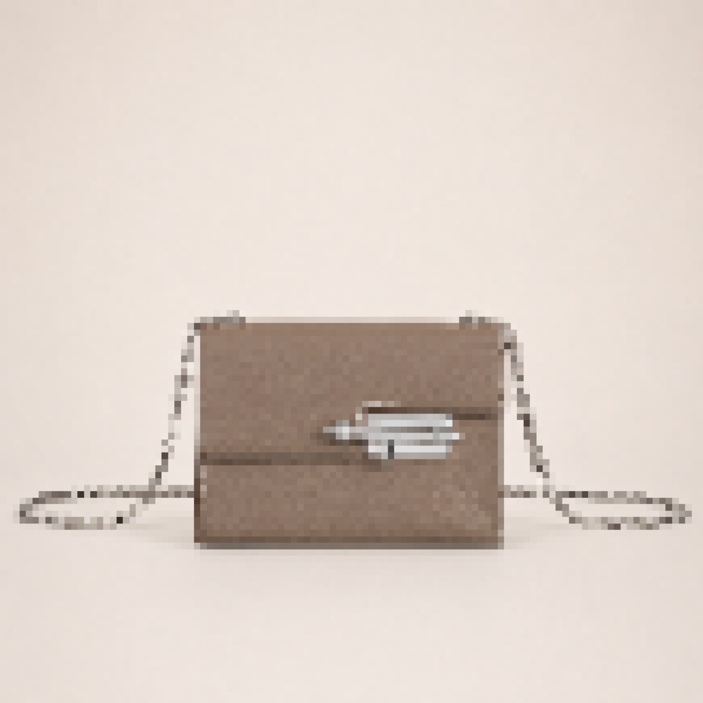 Small Structured Shoulder Bag with Chain Strap for Travel & Events