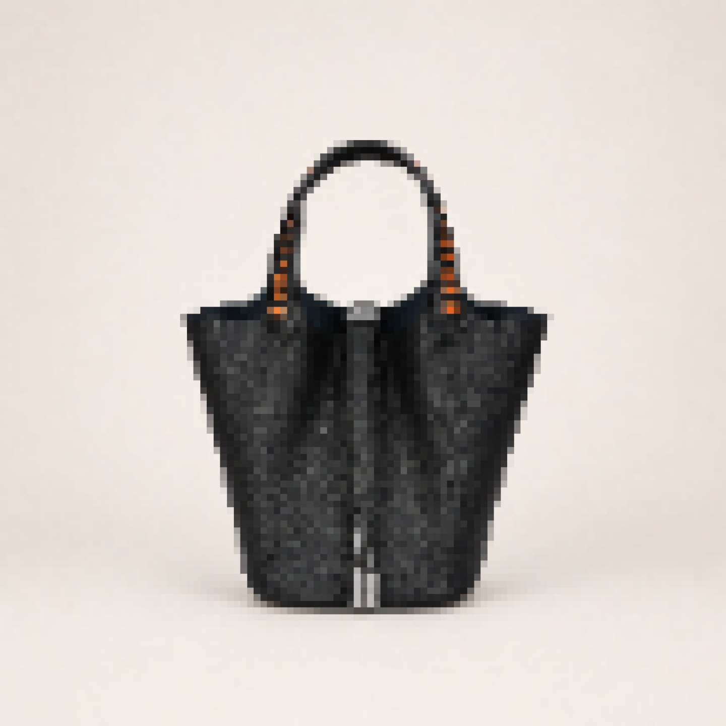Bucket Tote Bag with Woven Top Handle for Daily Carry