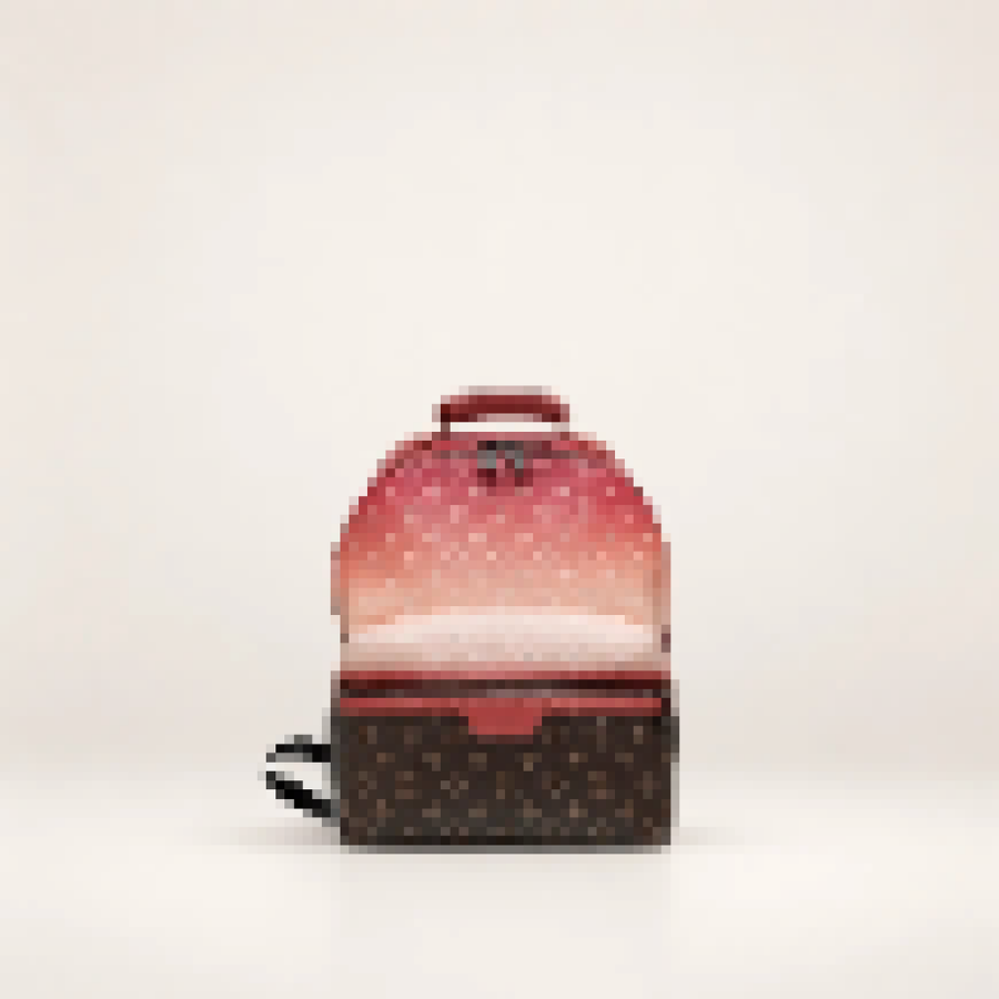Mini Printed Backpack – Women's Compact Daypack with Front Zip Pocket