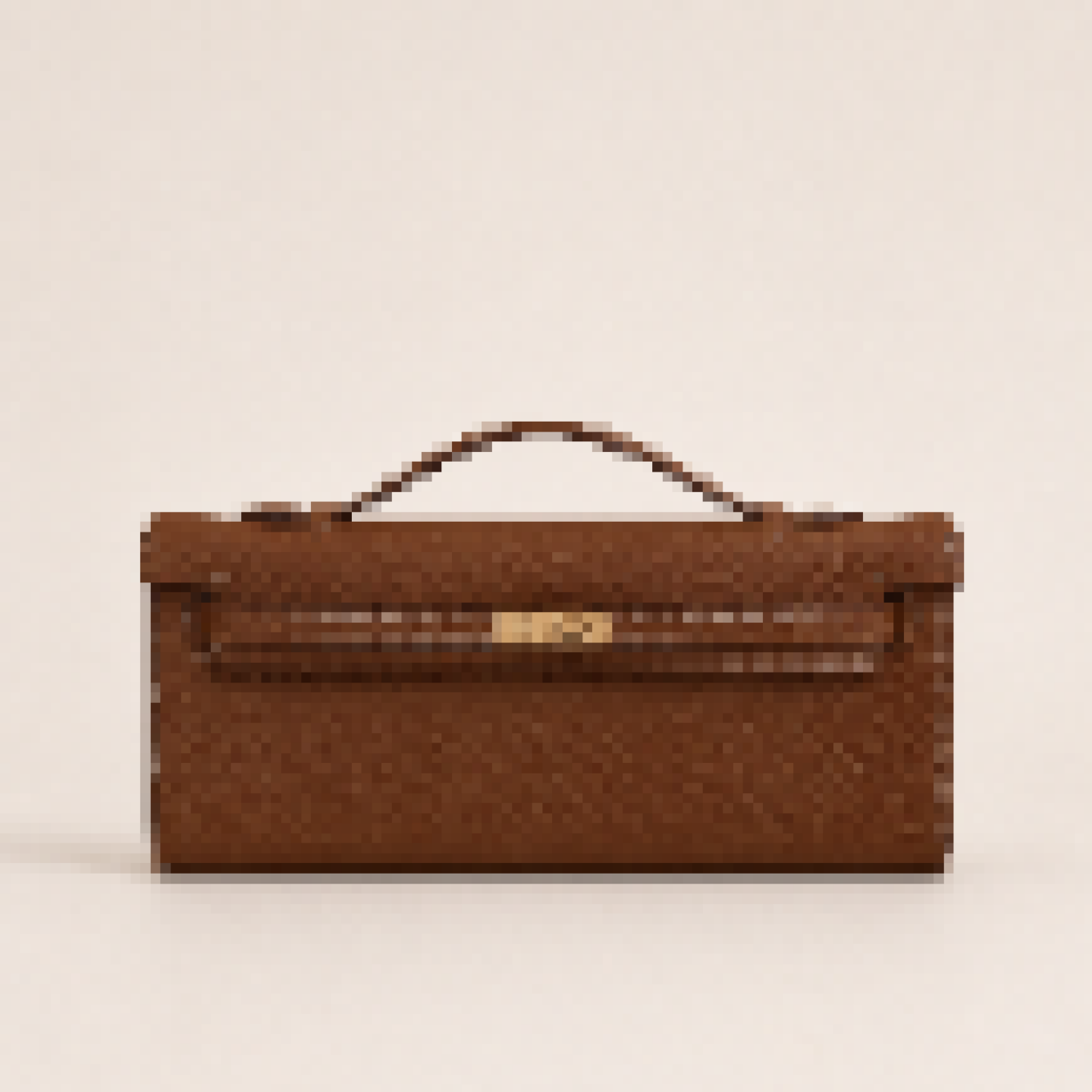 Structured Pochette Clutch Bag with Shoulder Strap for Evening Carry