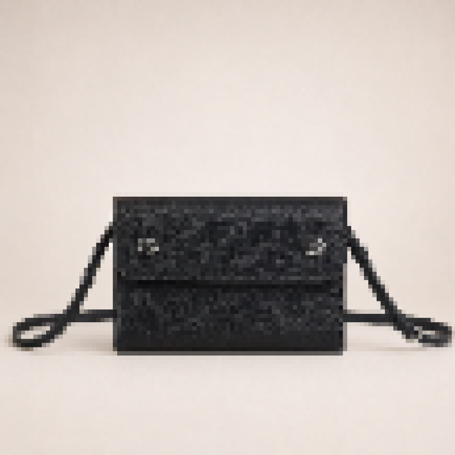 Luxury Leather Snap Closure Wallet Crossbody – Elegant Long Phone Wallet with Detachable Strap