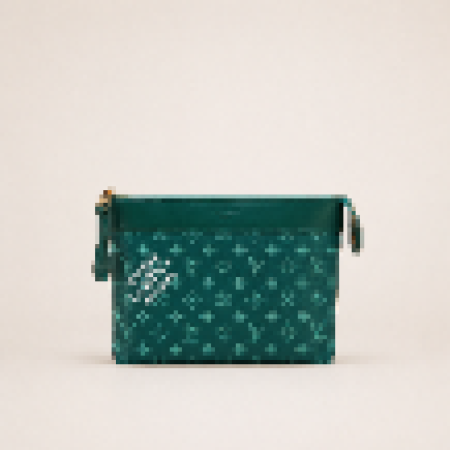 Luxury Mini Zip Pouch – Unisex Monogram Organizer Bag for Daily Essentials, Travel & Accessories