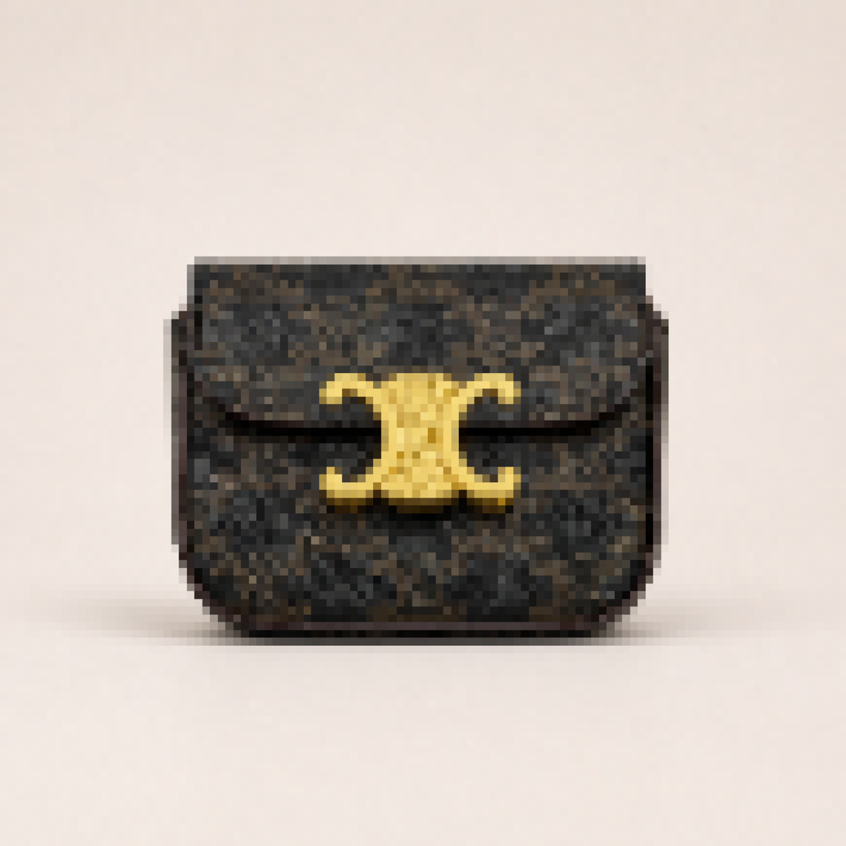 Mini Classic Flap Crossbody Bag with Gold Accent – Structured Leather Shoulder Bag