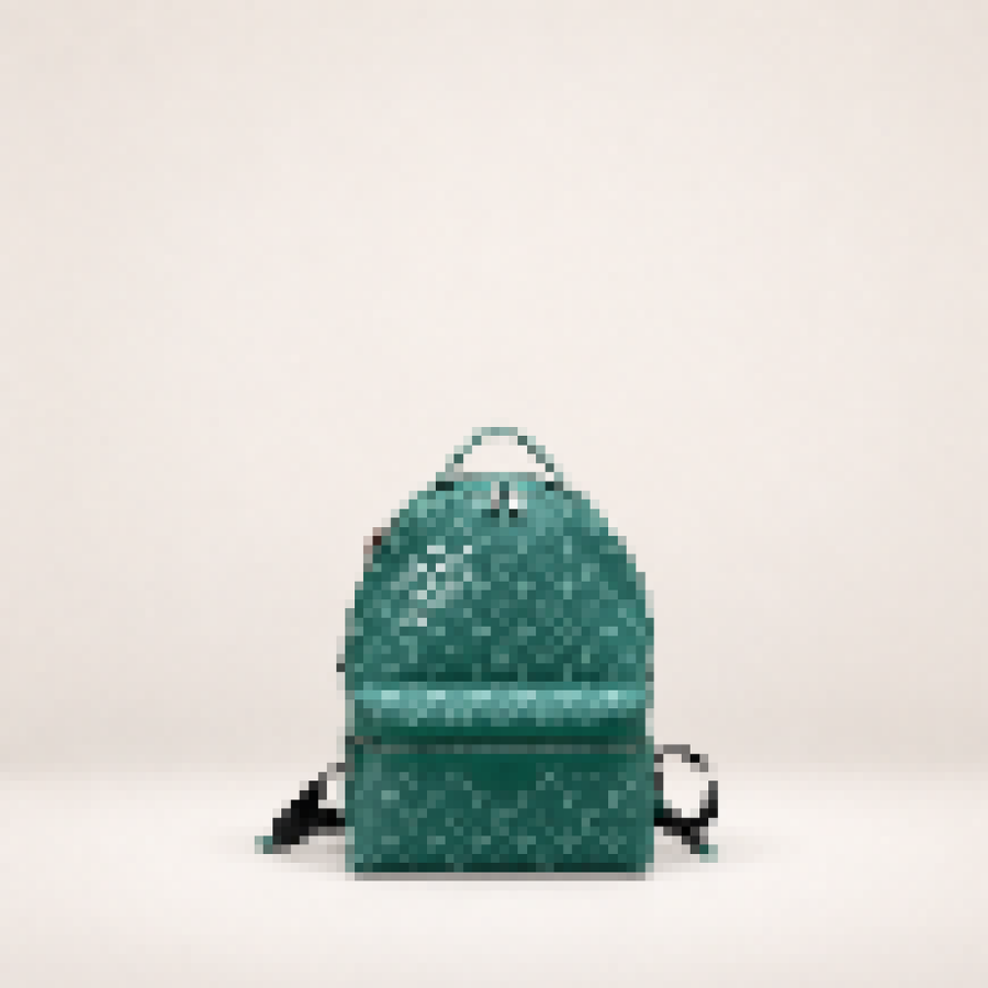 Monogram Mini Backpack – Unisex Small Travel Backpack with Compact Everyday Storage