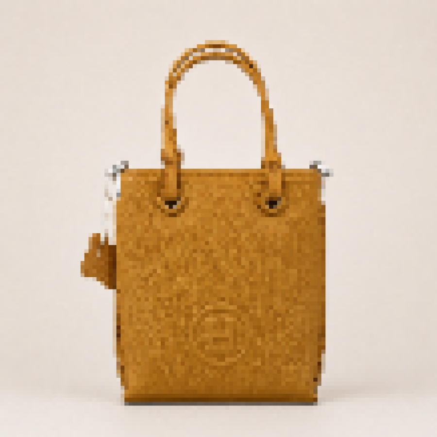 Mini Structured Shopping Tote Bag with Adjustable Crossbody Strap