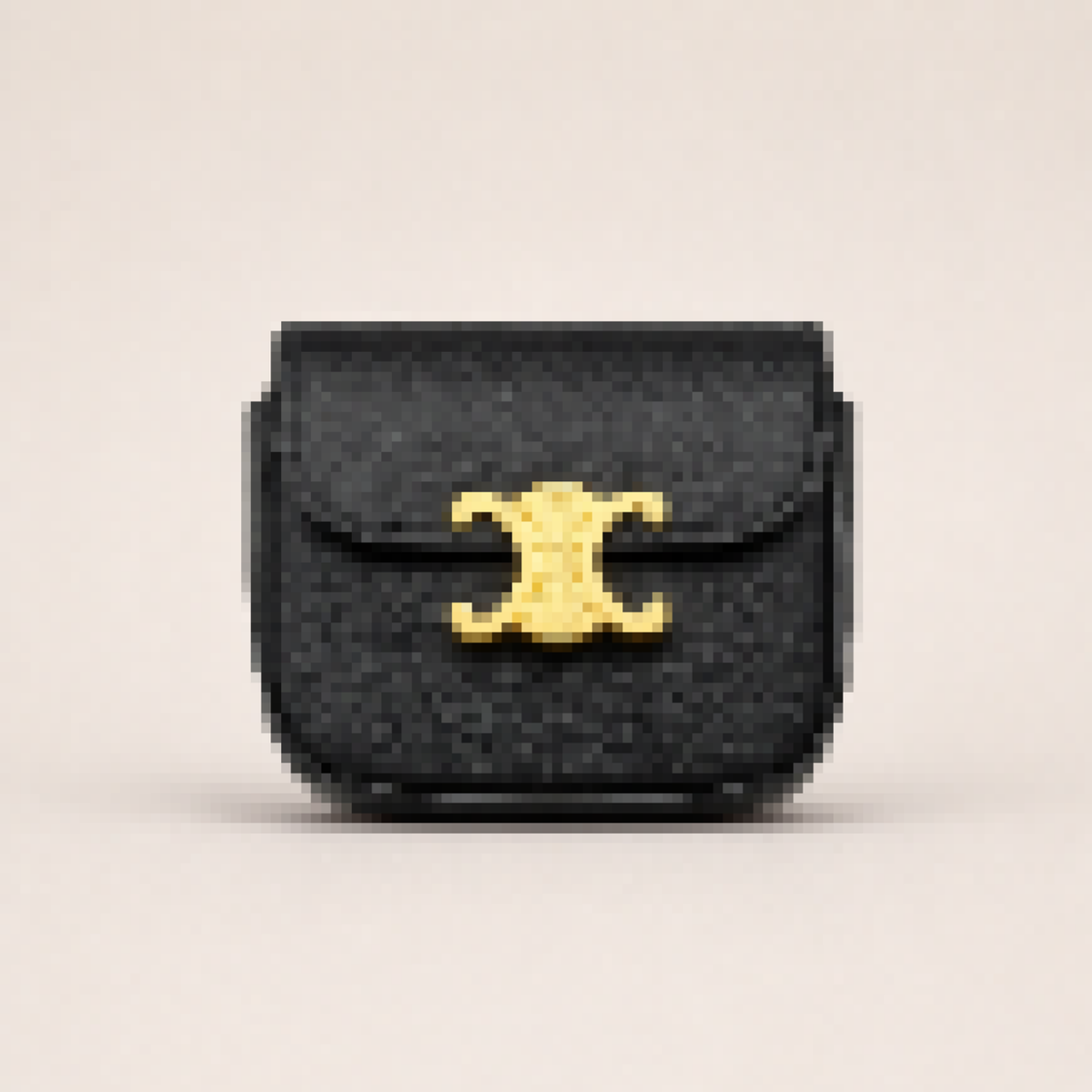 Mini Classic Flap Crossbody Bag with Gold Accent – Structured Leather Shoulder Bag