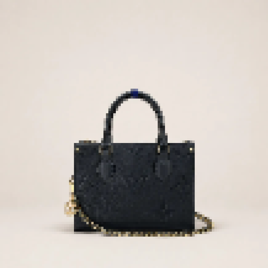 Mini Structured Tote Bag – Women's Small Shoulder Handbag with Chain Strap