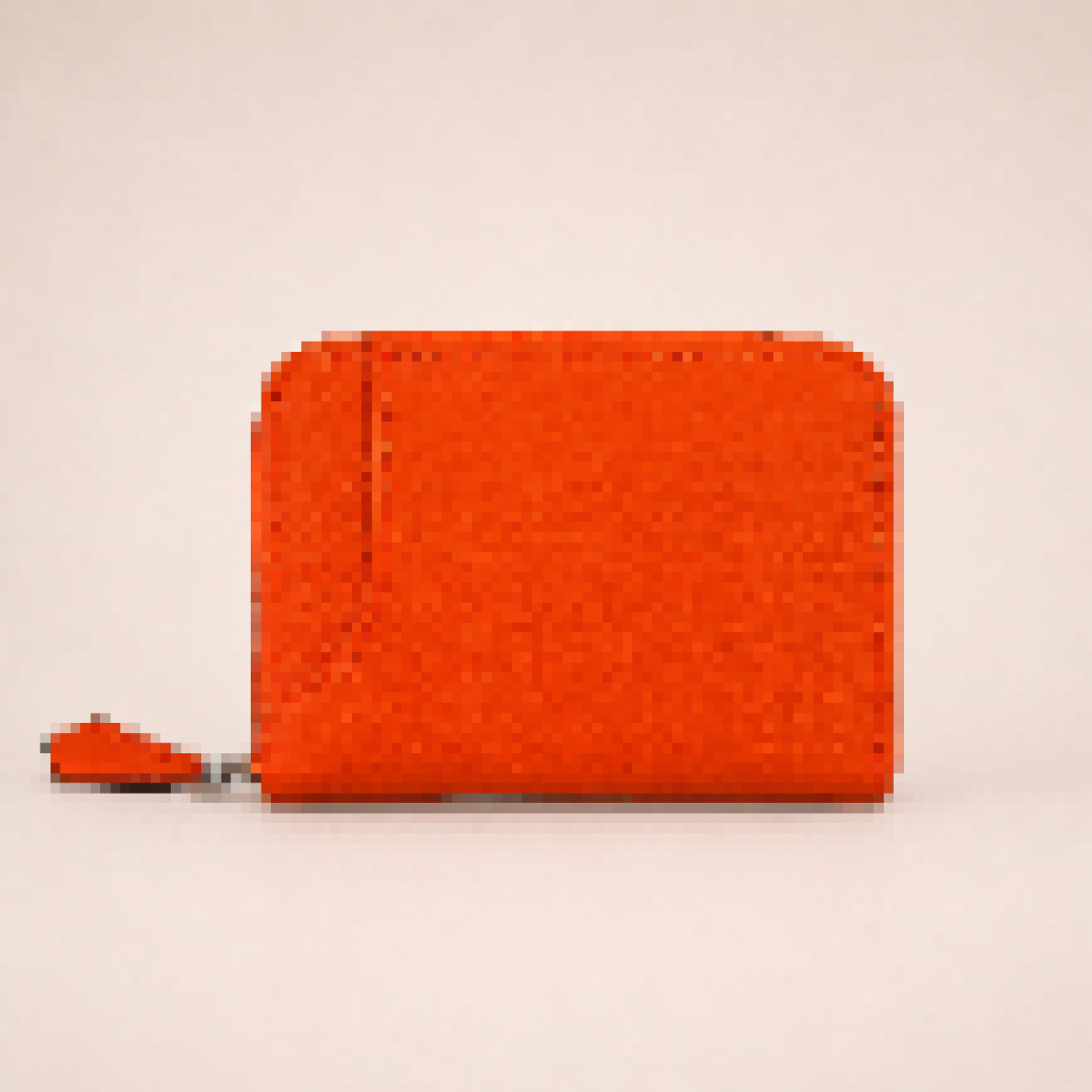 Minimalist Card Wallet with Zipper Closure for Daily Use