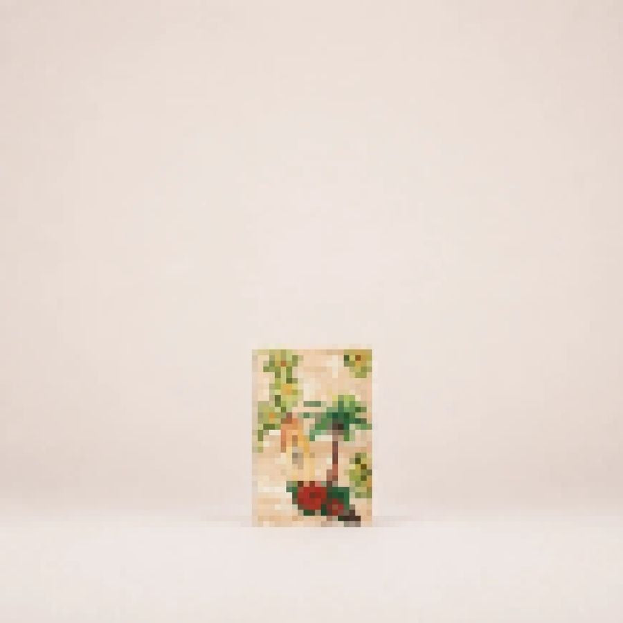 Unisex Tropical Print Compact Bifold Wallet – Slim Card & Cash Organizer for Men & Women