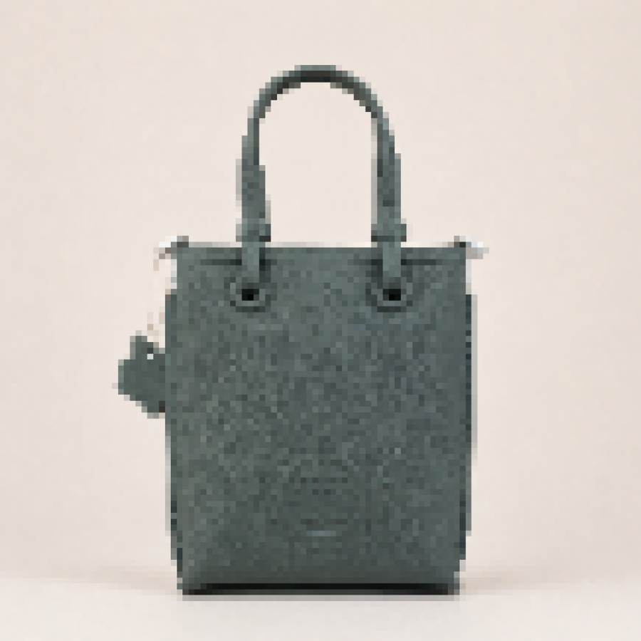 Mini Structured Shopping Tote Bag with Adjustable Crossbody Strap