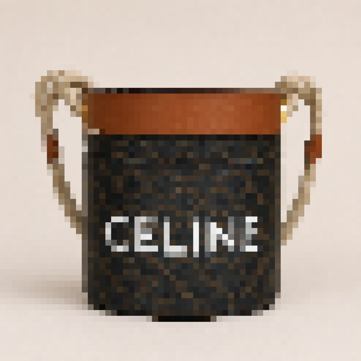 Bucket Crossbody Shoulder Bag with Rope Strap for Everyday Use